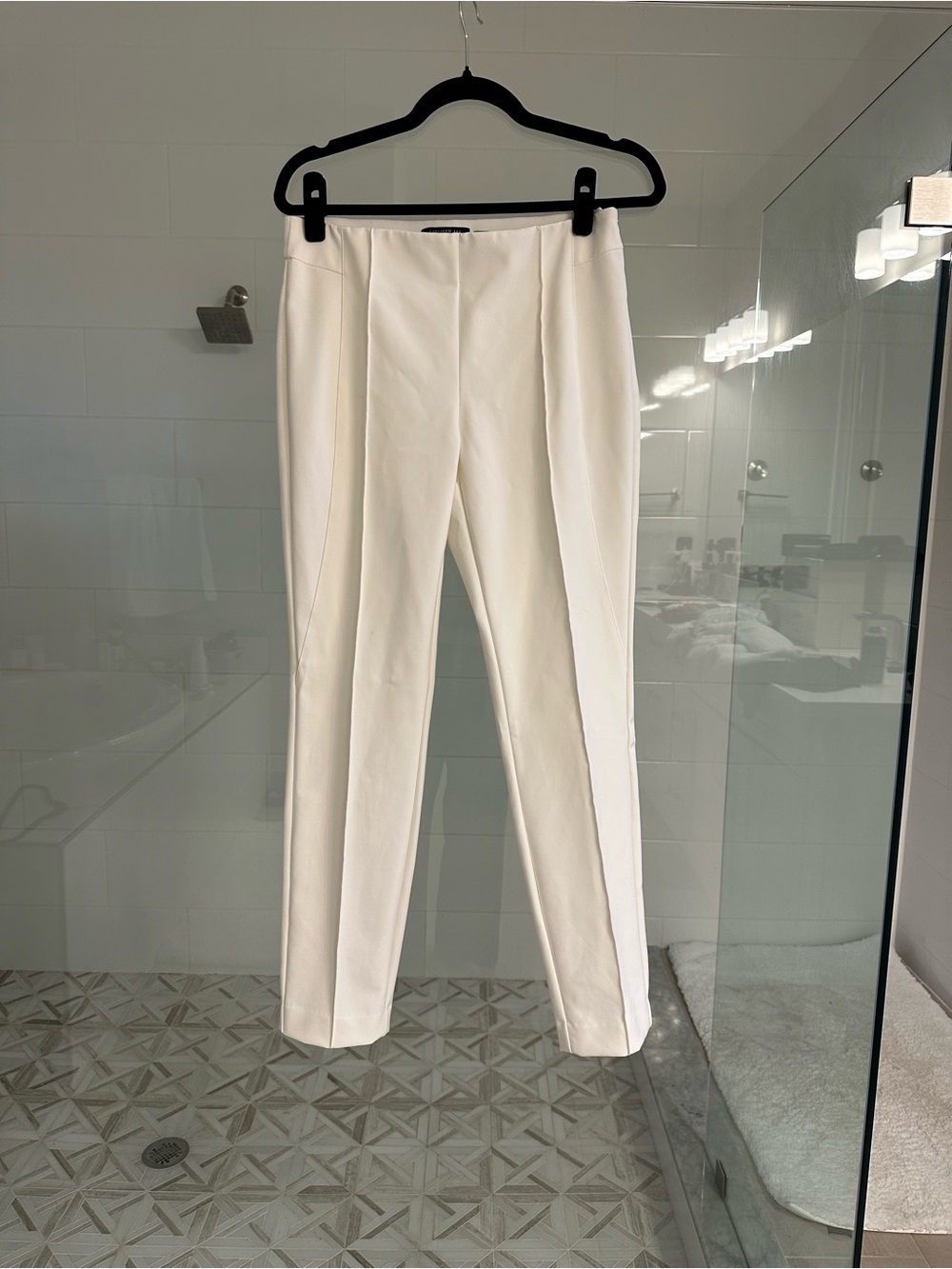 Lafayette 148 New York Cream Tailored Dress Pants
